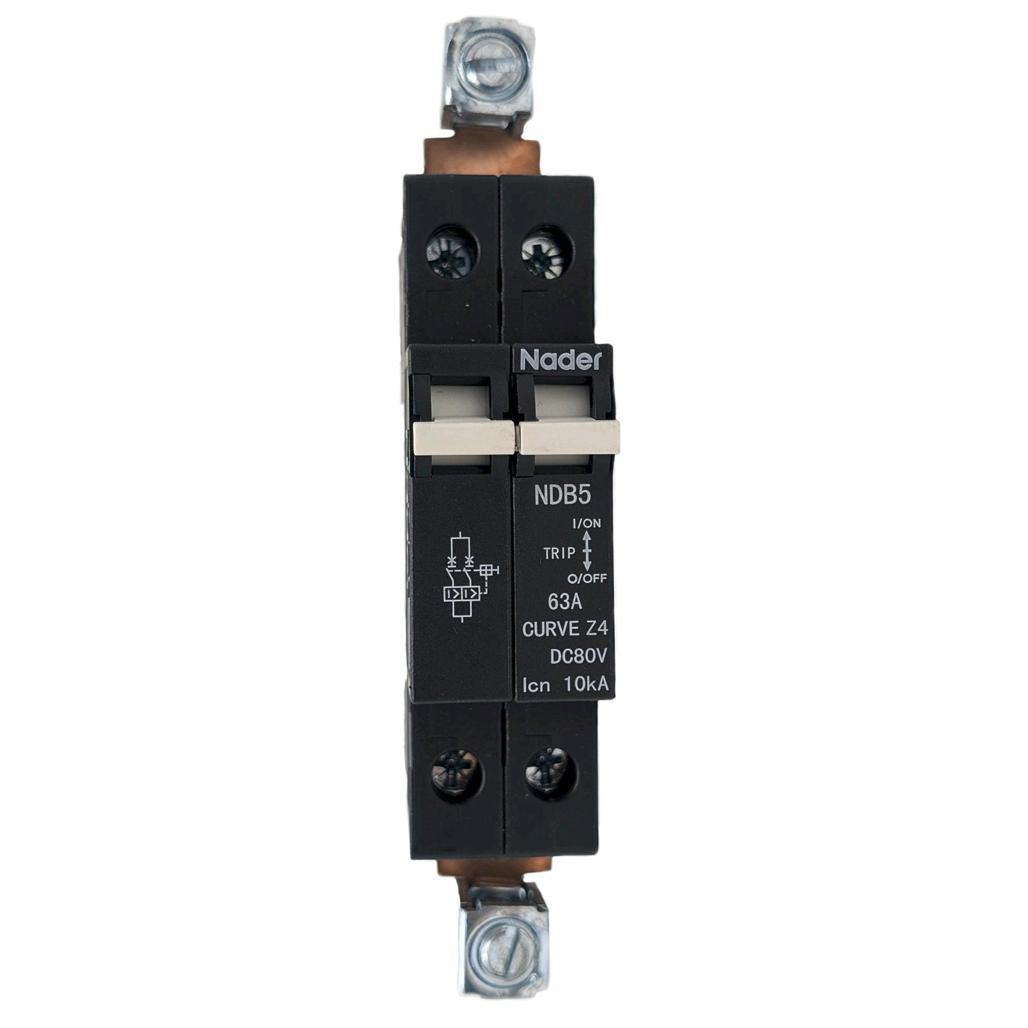 Nader Circuit Breaker NDB5-Z4 2 Pole Parallel 63A